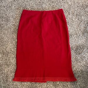 Nanette Lepore Elegant Red Pencil Skirt
